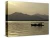 Twilight View of a Small Boat on West Lake, China-Ryan Ross-Stretched Canvas