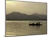 Twilight View of a Small Boat on West Lake, China-Ryan Ross-Mounted Photographic Print