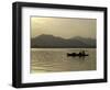 Twilight View of a Small Boat on West Lake, China-Ryan Ross-Framed Photographic Print