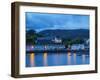 Twilight view of Portree, Isle of Skye, Inner Hebrides, Scotland, United Kingdom, Europe-Karol Kozlowski-Framed Photographic Print