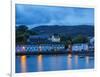 Twilight view of Portree, Isle of Skye, Inner Hebrides, Scotland, United Kingdom, Europe-Karol Kozlowski-Framed Photographic Print