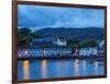 Twilight view of Portree, Isle of Skye, Inner Hebrides, Scotland, United Kingdom, Europe-Karol Kozlowski-Framed Photographic Print