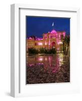 Twilight view of the Casa Rosada on Plaza de Mayo, Monserrat, City of Buenos Aires, Buenos Aires Pr-Karol Kozlowski-Framed Photographic Print