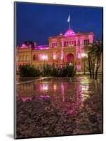 Twilight view of the Casa Rosada on Plaza de Mayo, Monserrat, City of Buenos Aires, Buenos Aires Pr-Karol Kozlowski-Mounted Photographic Print