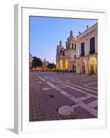 Twilight view of the Cathedral of Cordoba, Cordoba, Argentina, South America-Karol Kozlowski-Framed Photographic Print