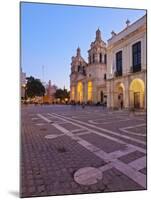 Twilight view of the Cathedral of Cordoba, Cordoba, Argentina, South America-Karol Kozlowski-Mounted Photographic Print