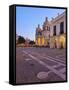 Twilight view of the Cathedral of Cordoba, Cordoba, Argentina, South America-Karol Kozlowski-Framed Stretched Canvas