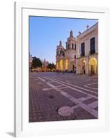 Twilight view of the Cathedral of Cordoba, Cordoba, Argentina, South America-Karol Kozlowski-Framed Photographic Print