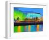 Twilight view of The Clyde Auditorium and the Hydro, Glasgow, Scotland, United Kingdom, Europe-Karol Kozlowski-Framed Photographic Print