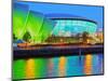 Twilight view of The Clyde Auditorium and the Hydro, Glasgow, Scotland, United Kingdom, Europe-Karol Kozlowski-Mounted Photographic Print