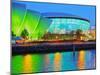 Twilight view of The Clyde Auditorium and the Hydro, Glasgow, Scotland, United Kingdom, Europe-Karol Kozlowski-Mounted Photographic Print