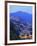 Twilight view of the favelas Unidos de Santa Teresa Morro do Escondidinho and Morro dos Prazeres, R-Karol Kozlowski-Framed Photographic Print