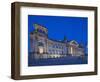 Twilight View of the Front Facade of the Reichstag Building in Tiergarten, Berlin, Germany-Cahir Davitt-Framed Photographic Print