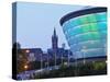 Twilight view of the Hydro, Glasgow, Scotland, United Kingdom, Europe-Karol Kozlowski-Stretched Canvas