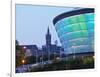 Twilight view of the Hydro, Glasgow, Scotland, United Kingdom, Europe-Karol Kozlowski-Framed Photographic Print