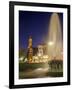 Twilight view of the Plaza de Mayo, Monserrat, City of Buenos Aires, Buenos Aires Province, Argenti-Karol Kozlowski-Framed Photographic Print