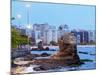 Twilight view towards Icarai Beach with skyline of Niteroi, State of Rio de Janeiro, Brazil, South -Karol Kozlowski-Mounted Photographic Print