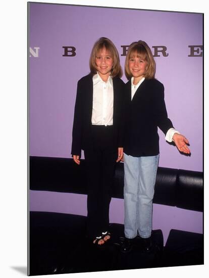 Twin Actresses Mary Kate and Ashley Olsen at the John Barrett Salon-Marion Curtis-Mounted Premium Photographic Print