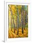 Twin Autumn Trees-Valery Rybakow-Framed Art Print