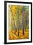 Twin Autumn Trees-Valery Rybakow-Framed Art Print