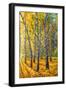 Twin Autumn Trees-Valery Rybakow-Framed Art Print