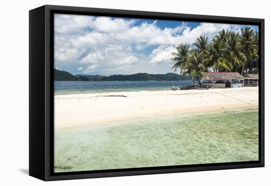 Twin Beach, a Tropical, White Sandy Beach Near Padang in West Sumatra, Indonesia, Southeast Asia-Matthew Williams-Ellis-Framed Stretched Canvas