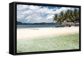 Twin Beach, a Tropical, White Sandy Beach Near Padang in West Sumatra, Indonesia, Southeast Asia-Matthew Williams-Ellis-Framed Stretched Canvas