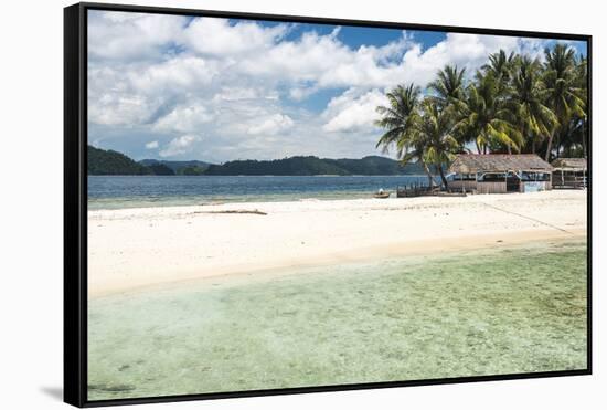 Twin Beach, a Tropical, White Sandy Beach Near Padang in West Sumatra, Indonesia, Southeast Asia-Matthew Williams-Ellis-Framed Stretched Canvas