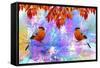 Twin Bird-Ata Alishahi-Framed Stretched Canvas