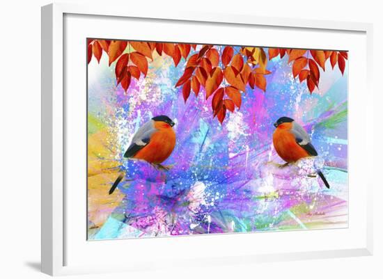 Twin Bird-Ata Alishahi-Framed Giclee Print