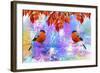 Twin Bird-Ata Alishahi-Framed Giclee Print