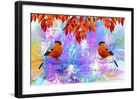 Twin Bird-Ata Alishahi-Framed Giclee Print