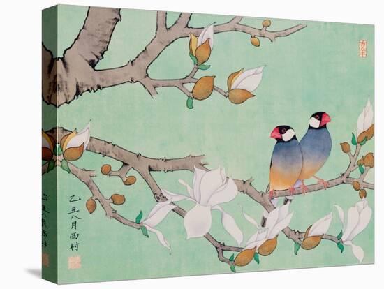 Twin Birds in the Branches-Hsi-Tsun Chang-Stretched Canvas