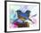 Twin Blue Bird-Ata Alishahi-Framed Giclee Print