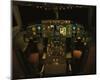 twin-engine 757 flight Deck-null-Mounted Art Print