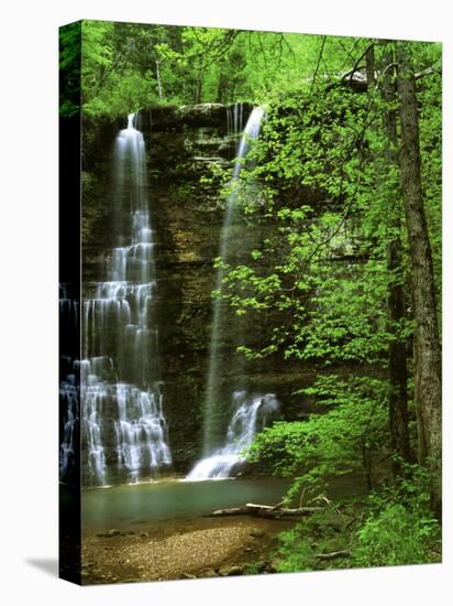 Twin Falls, Buffalo National River, Arkansas, USA-Charles Gurche-Stretched Canvas