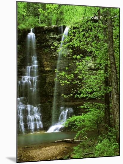 Twin Falls, Buffalo National River, Arkansas, USA-Charles Gurche-Mounted Premium Photographic Print