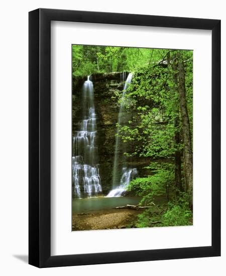 Twin Falls, Buffalo National River, Arkansas, USA-Charles Gurche-Framed Photographic Print