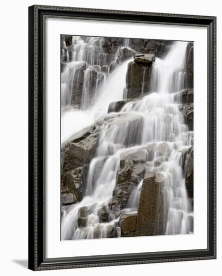 Twin Falls Detail, Yankee Boy Basin, Uncompahgre National Forest, Colorado, USA-James Hager-Framed Photographic Print