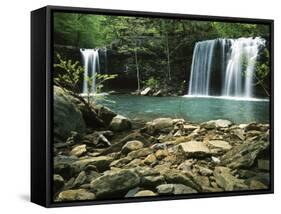 Twin Falls, Ozark-St Francis National Forest, Arkansas, USA-Charles Gurche-Framed Stretched Canvas