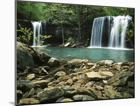 Twin Falls, Ozark-St Francis National Forest, Arkansas, USA-Charles Gurche-Mounted Premium Photographic Print