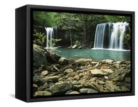 Twin Falls, Ozark-St Francis National Forest, Arkansas, USA-Charles Gurche-Framed Stretched Canvas