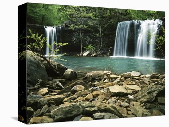 Twin Falls, Ozark-St Francis National Forest, Arkansas, USA-Charles Gurche-Stretched Canvas