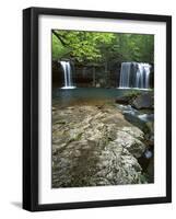 Twin Falls, Richland Creek, Ozark National Forest Arkansas, USA-Charles Gurche-Framed Photographic Print