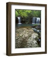 Twin Falls, Richland Creek, Ozark National Forest Arkansas, USA-Charles Gurche-Framed Photographic Print