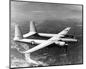 twin-fuselage XF-11 monoplane-null-Mounted Art Print