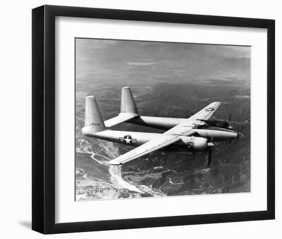 twin-fuselage XF-11 monoplane-null-Framed Art Print