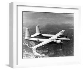 twin-fuselage XF-11 monoplane-null-Framed Art Print