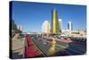 Twin Golden Conical Business Centres, Astana, Kazakhstan, Central Asia-Gavin Hellier-Stretched Canvas