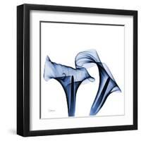 Twin Indigo Calla Lilies-Albert Koetsier-Framed Art Print